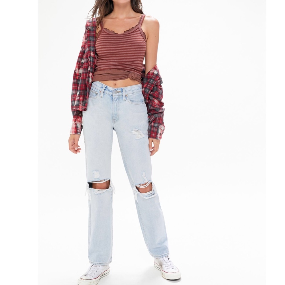 BDG boot cut blue ripped jeans